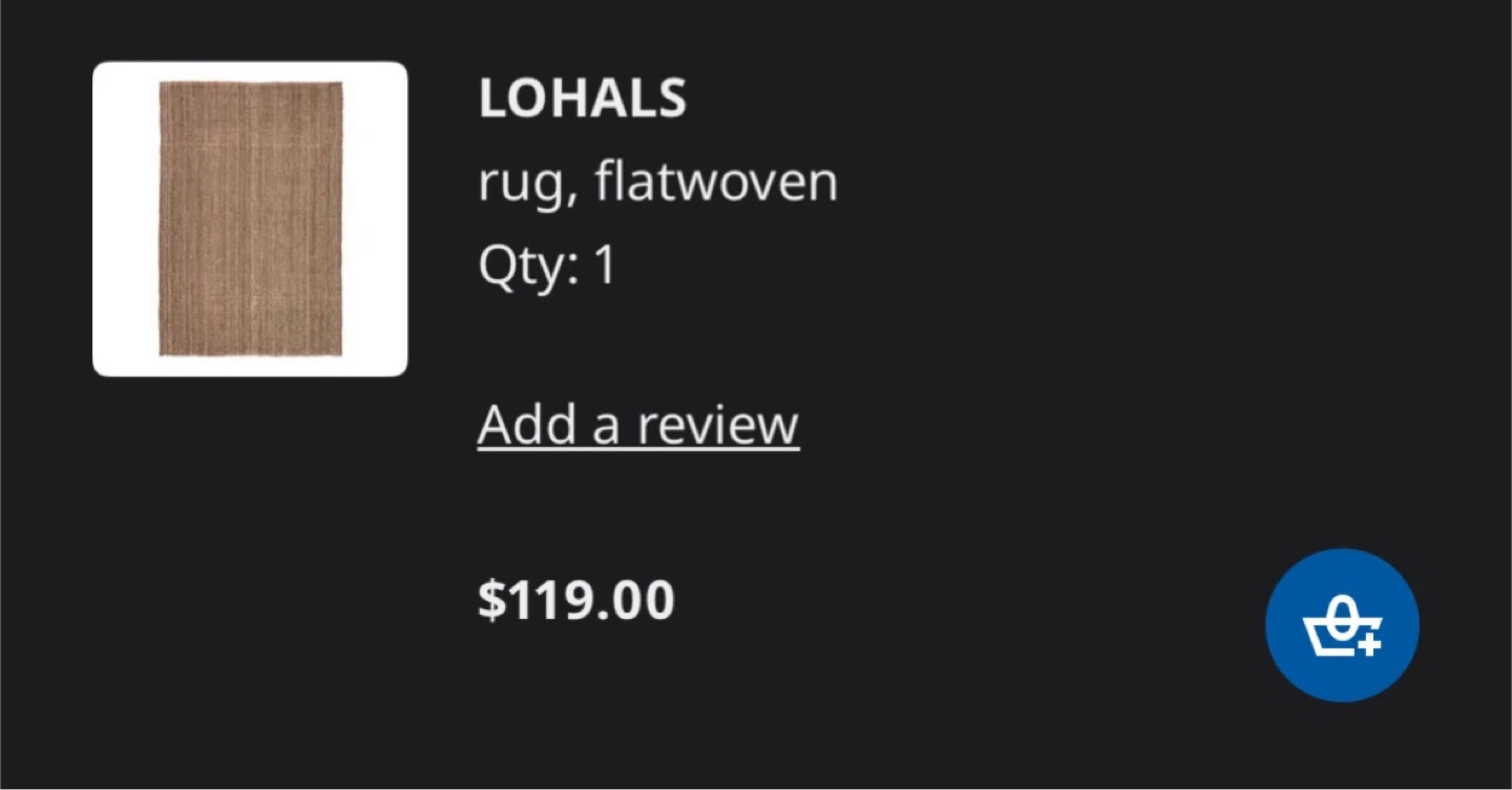 IKEA LOHALS Rug LIKE NEW - photo 2