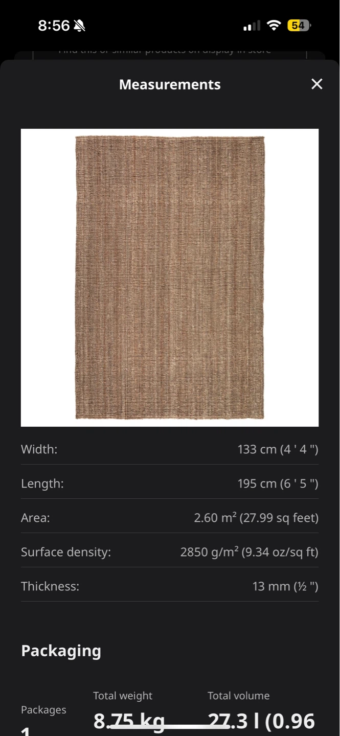 IKEA LOHALS Rug LIKE NEW - photo 4