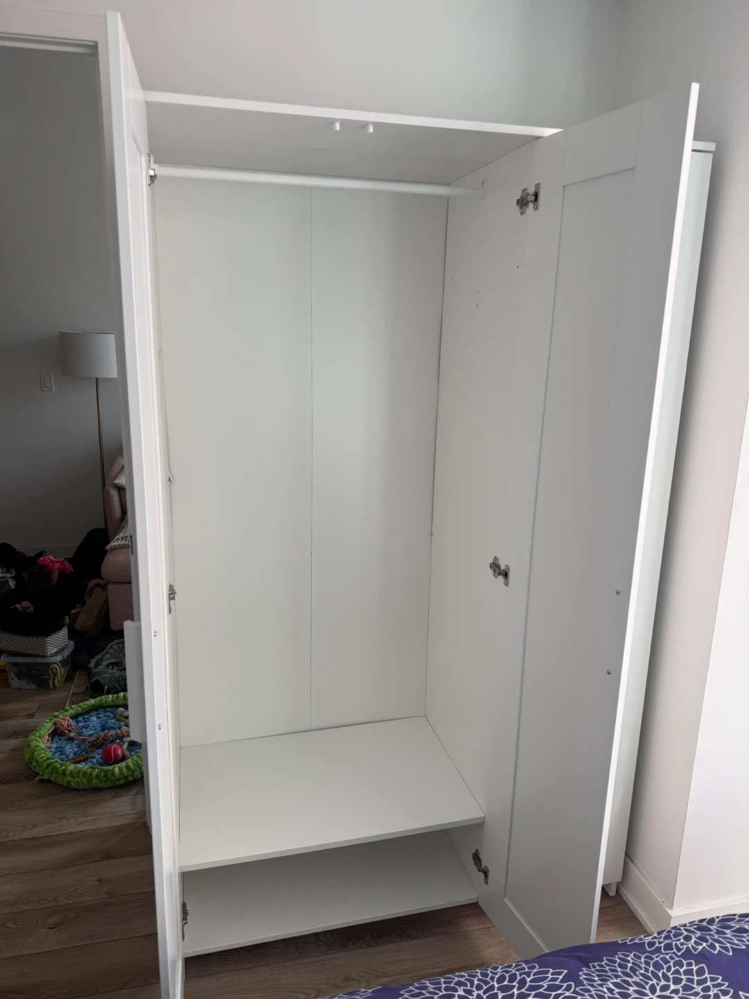 IKEA brimnes 3-door wardrobe with mirror - photo 3