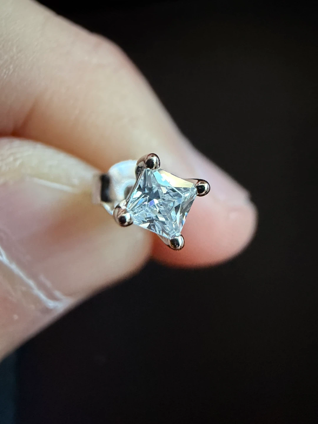 925 Sterling Silver Moissanite Stud Earrings