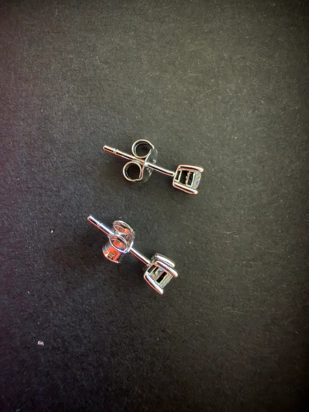 925 Sterling Silver Moissanite Stud Earrings - photo 2