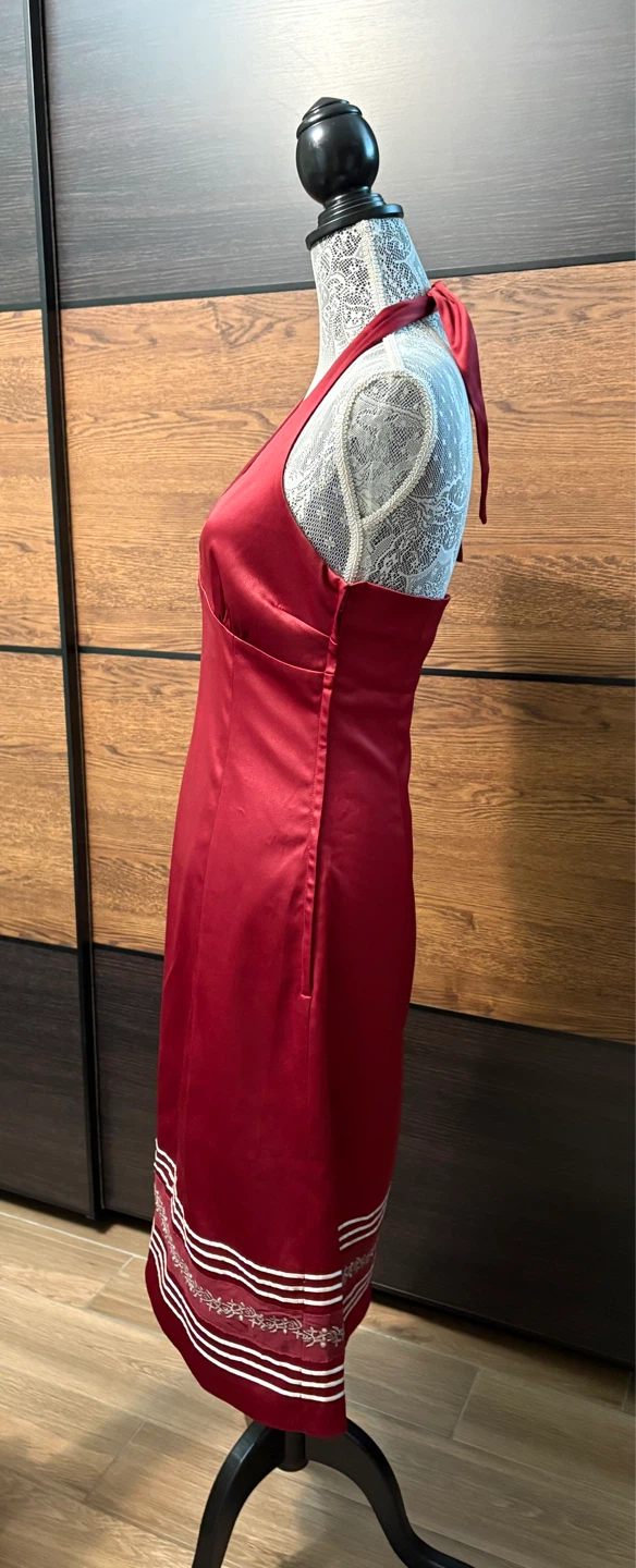 RW&CO. Red Halter Dress Size 6 - photo 3