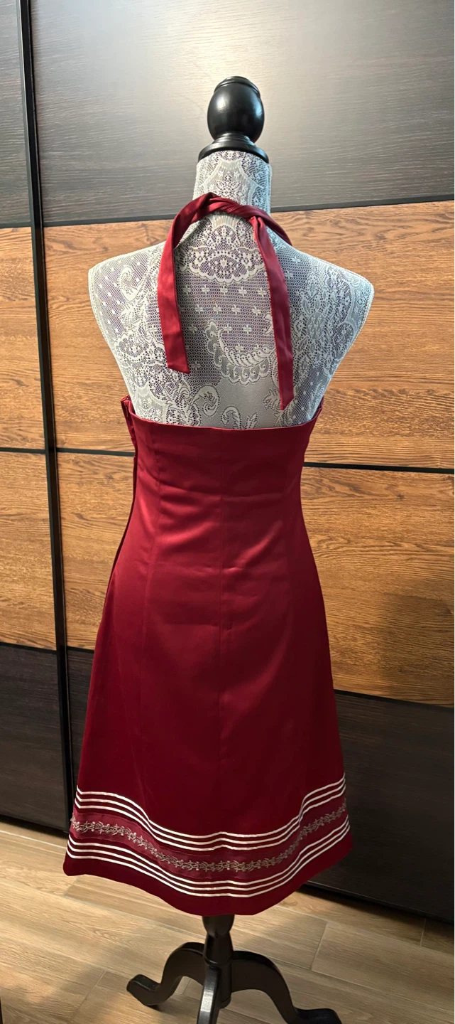RW&CO. Red Halter Dress Size 6 - photo 4