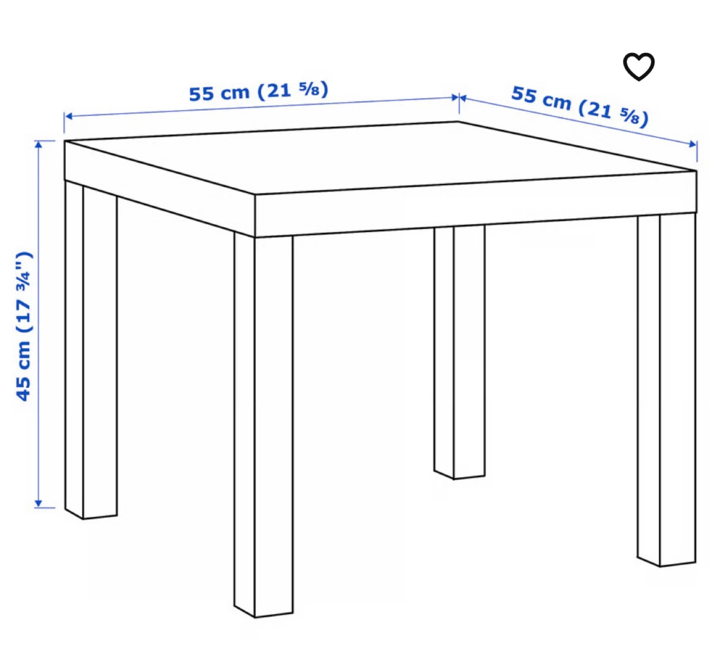 IKEA LACK Side Table - Dark Brown - photo 3