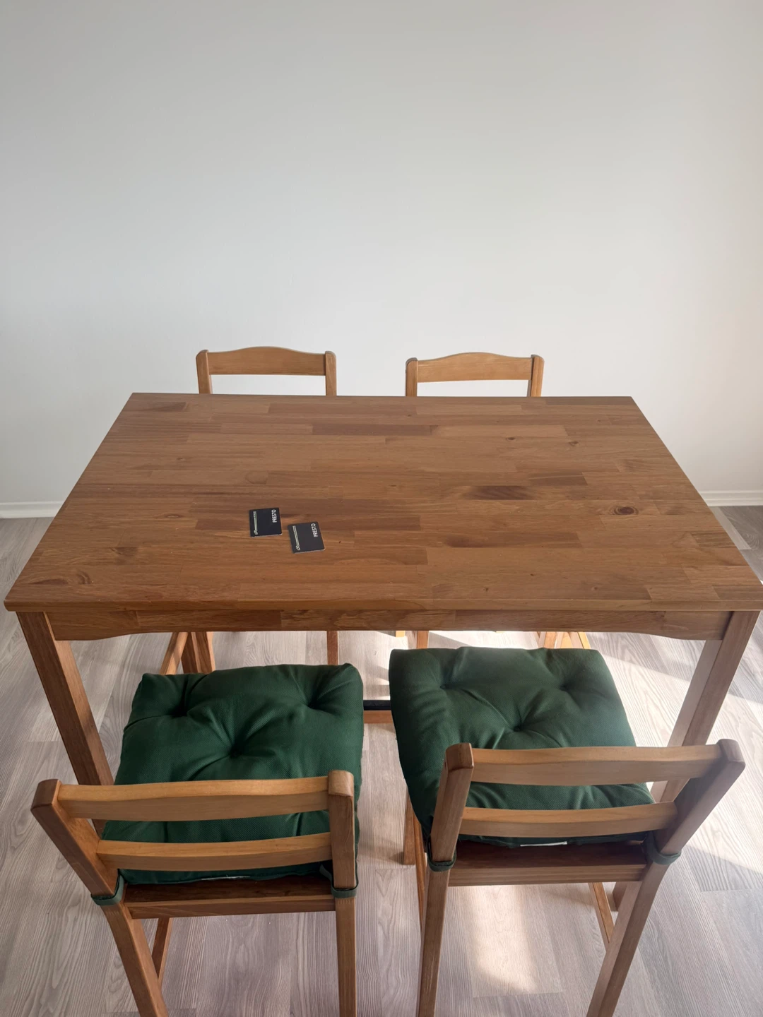 Wooden Bar Table with 4 Stools - photo 2
