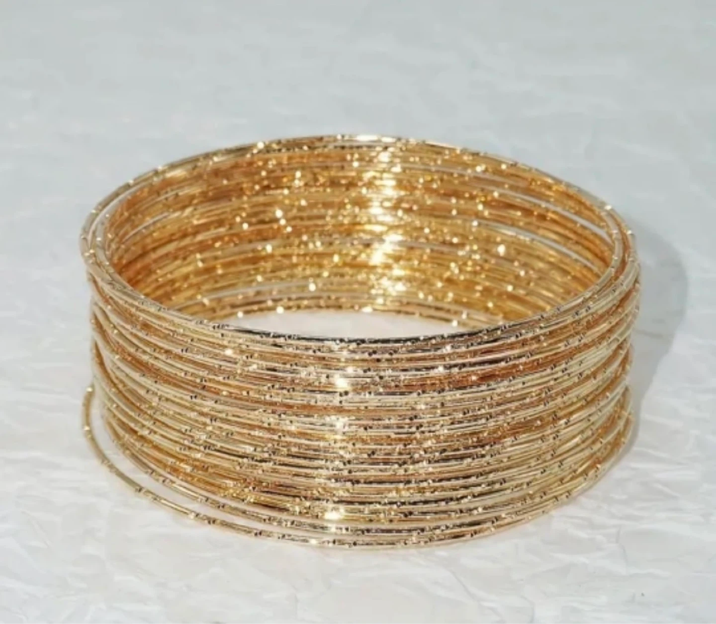 Brand New Gold Plated bangles set - photo 4