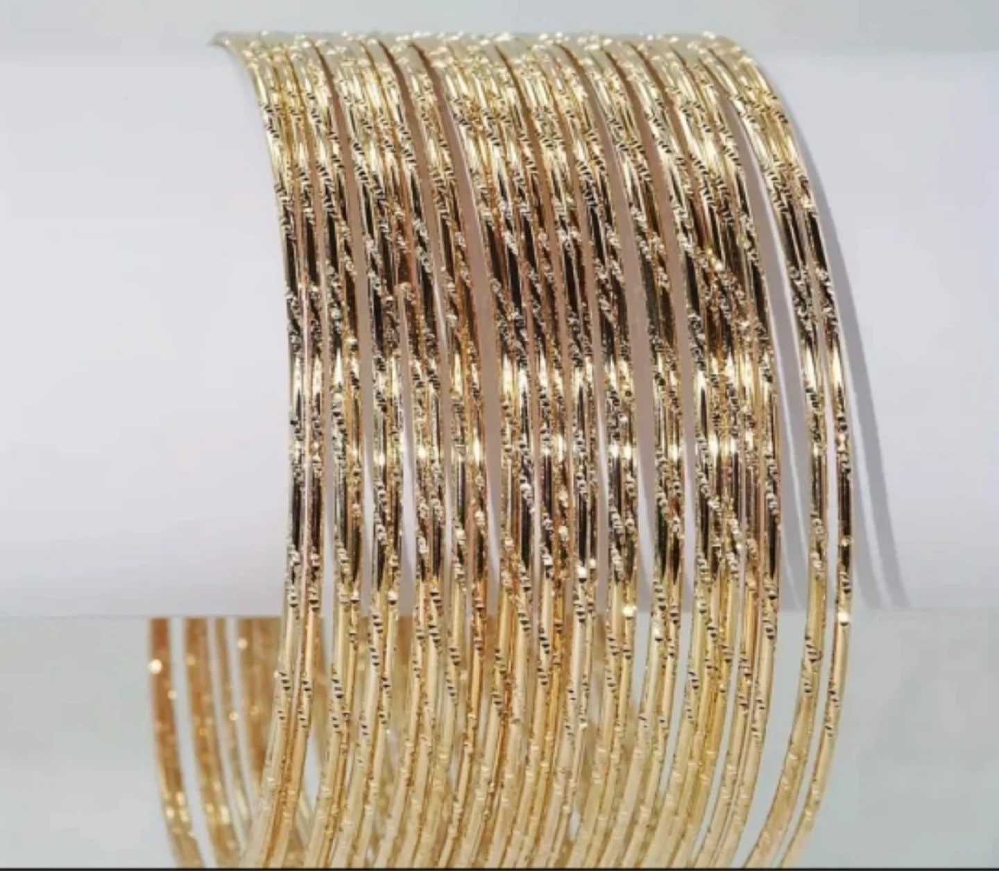 Brand New Gold Plated bangles set - photo 2