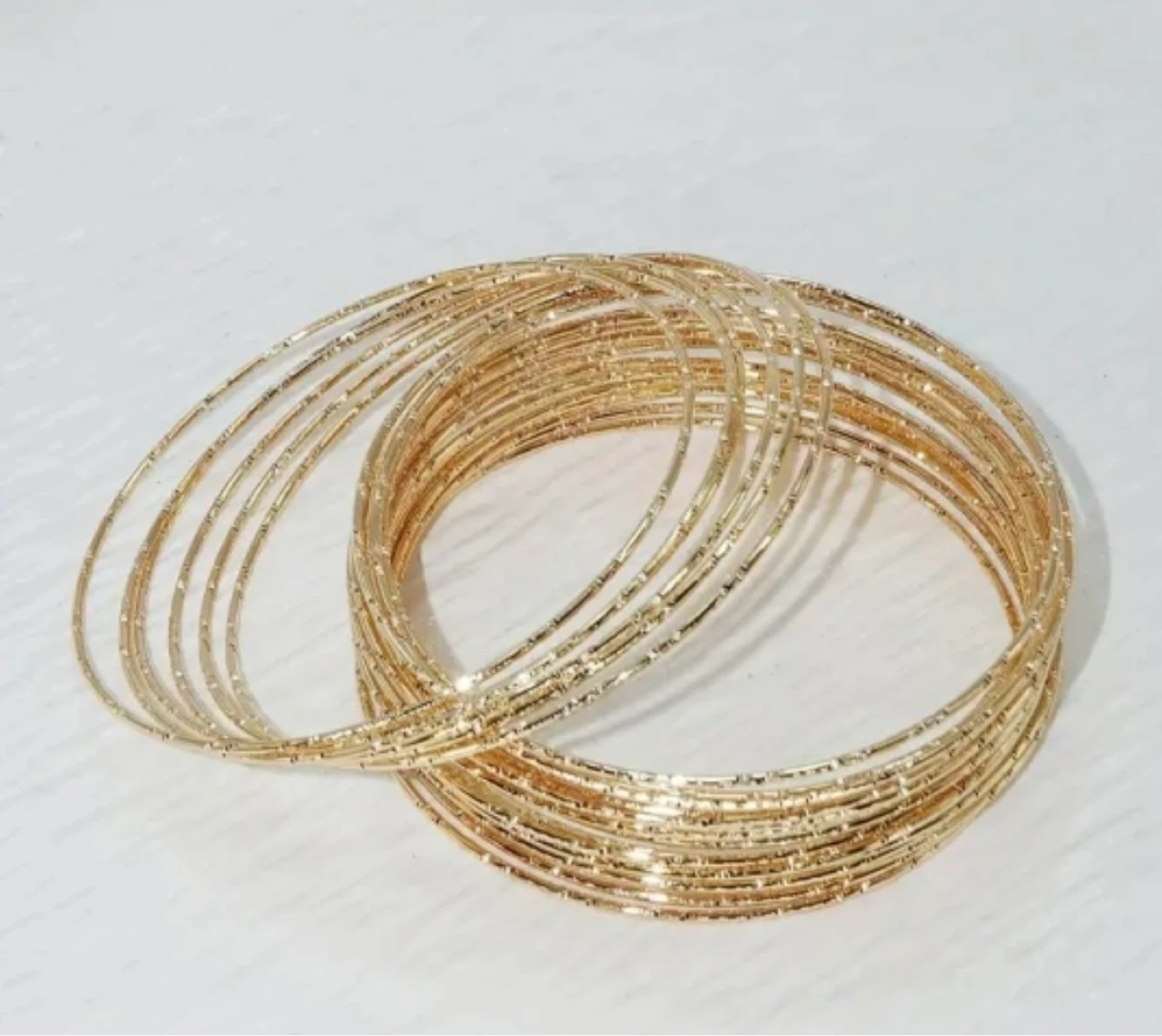 Brand New Gold Plated bangles set - photo 3