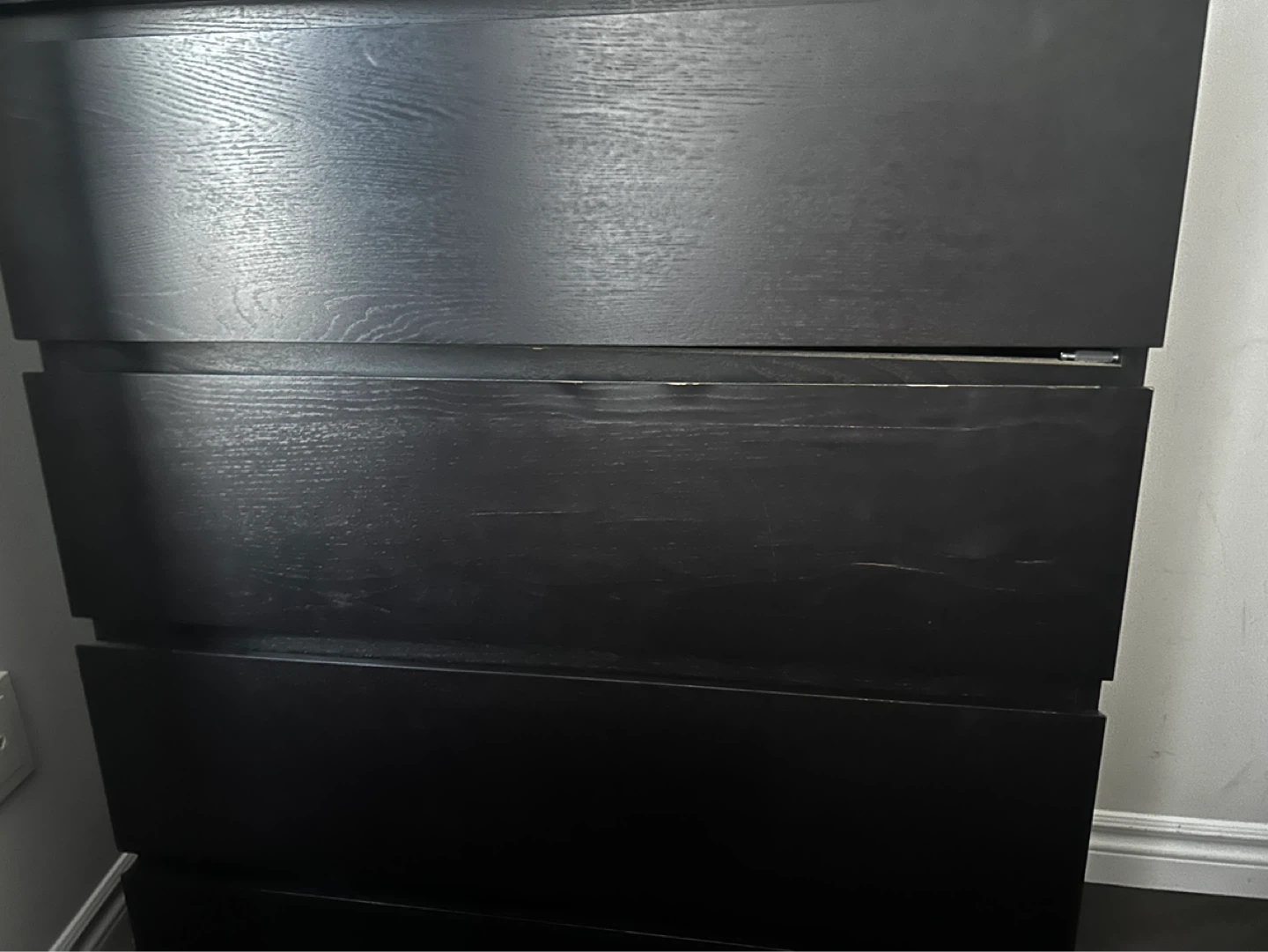 Black 4-Drawer Dresser - photo 4