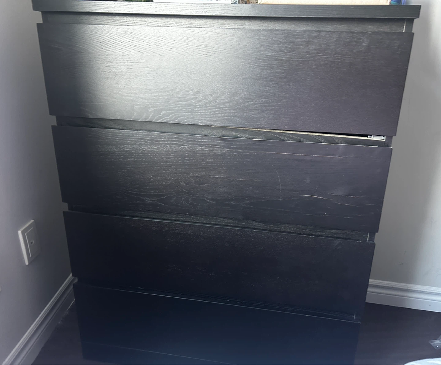Black 4-Drawer Dresser
