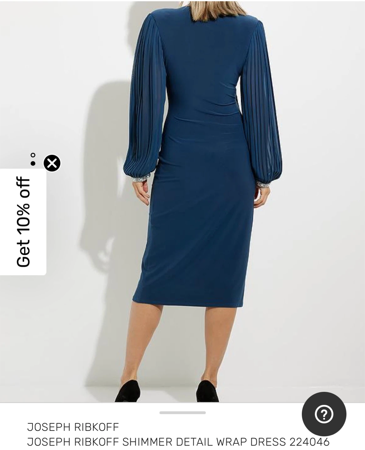 Joseph Ribkoff Shimmer Detail Wrap Dress