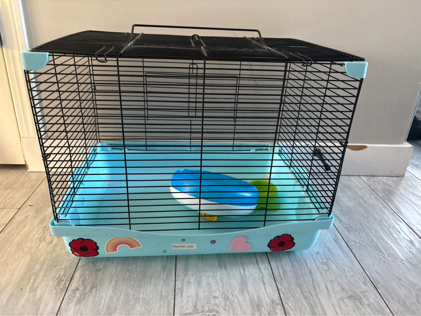 Hamster Cage with Wheel and bowl