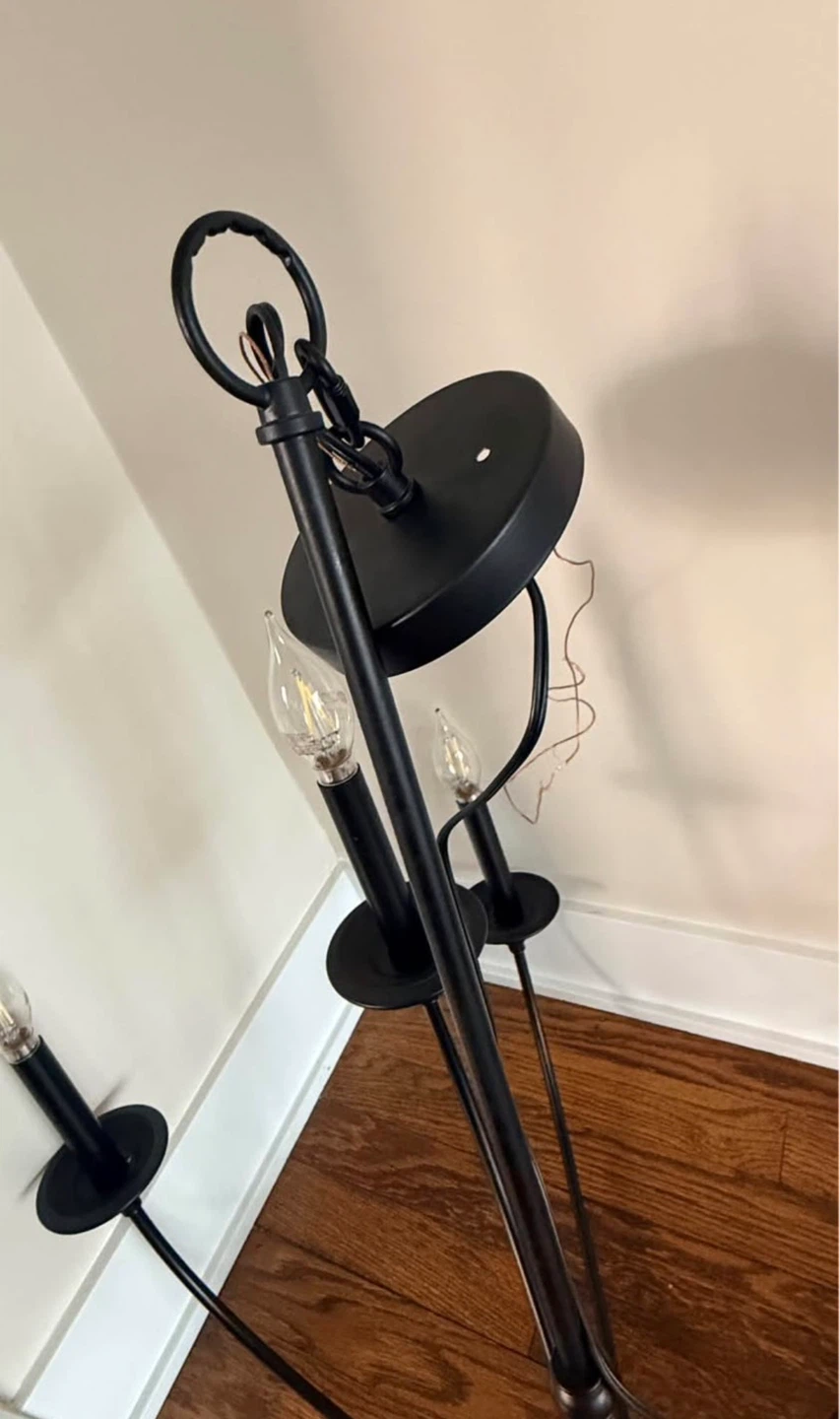 Black 9-Light Chandelier - photo 5