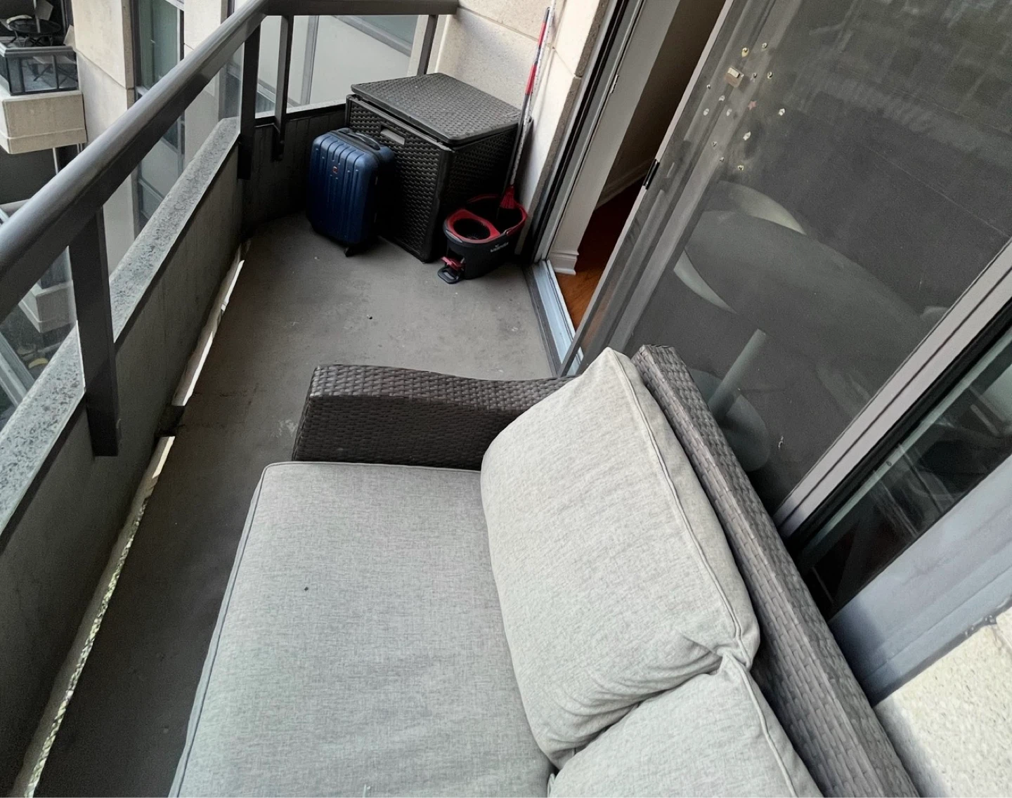 Outdoor Loveseat Sofa with Cushions +  storage - photo 2