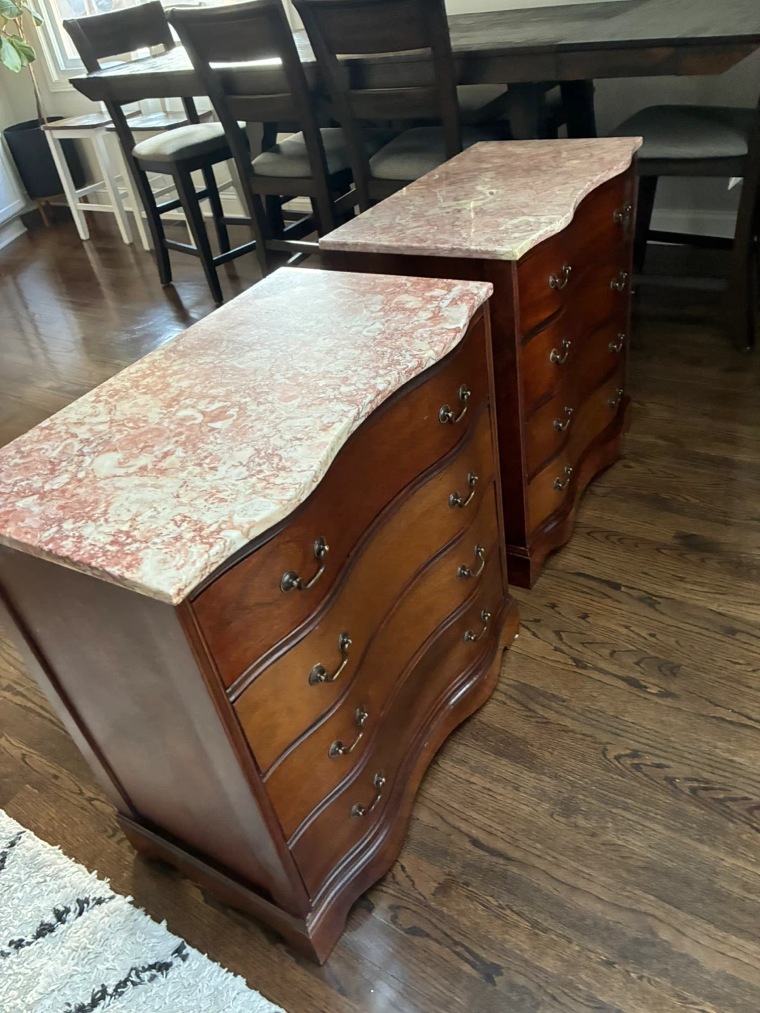 pair of vintage chests of drawers - photo 2