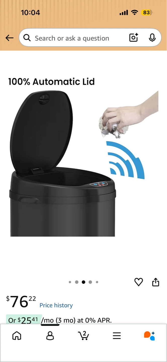 (Free) Touch-free 8 Gal/30 Liter Sensor Garbage Bin - photo 5