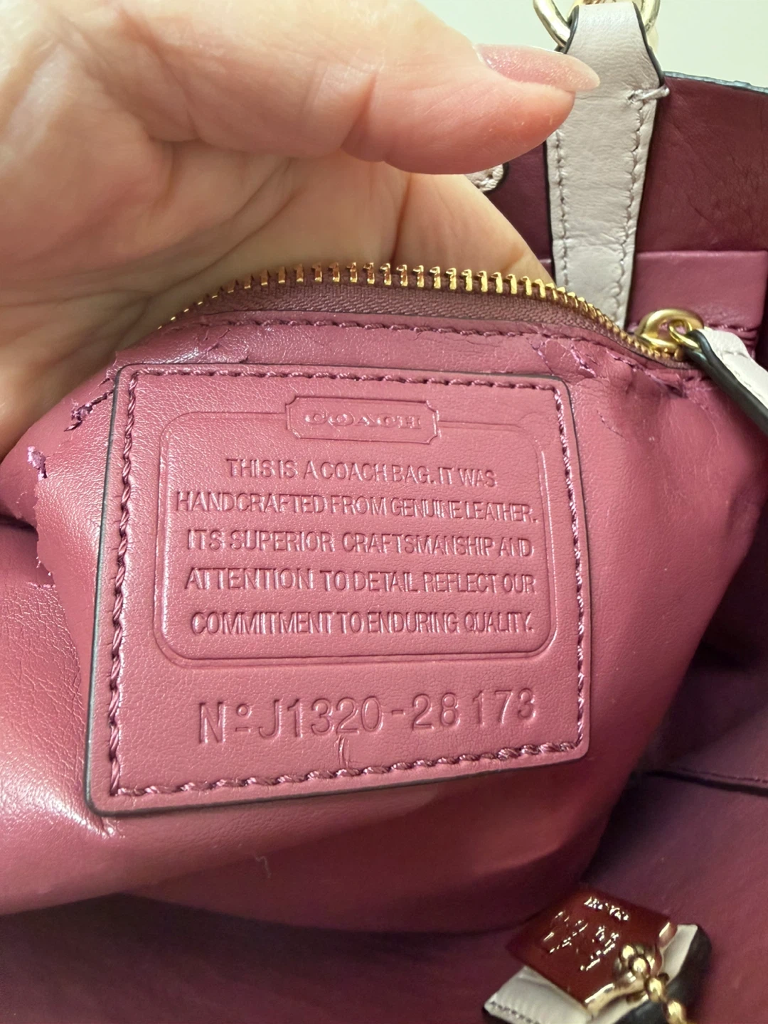 Coach Madison Python Embossed Mini Tote - photo 5