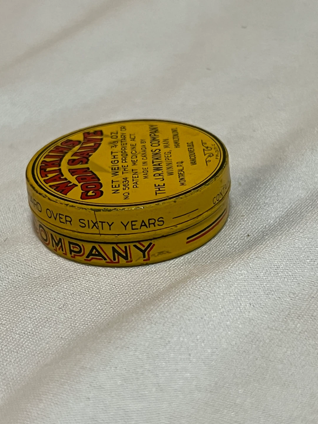 Antique Watkins Corn Salve Tin - photo 3