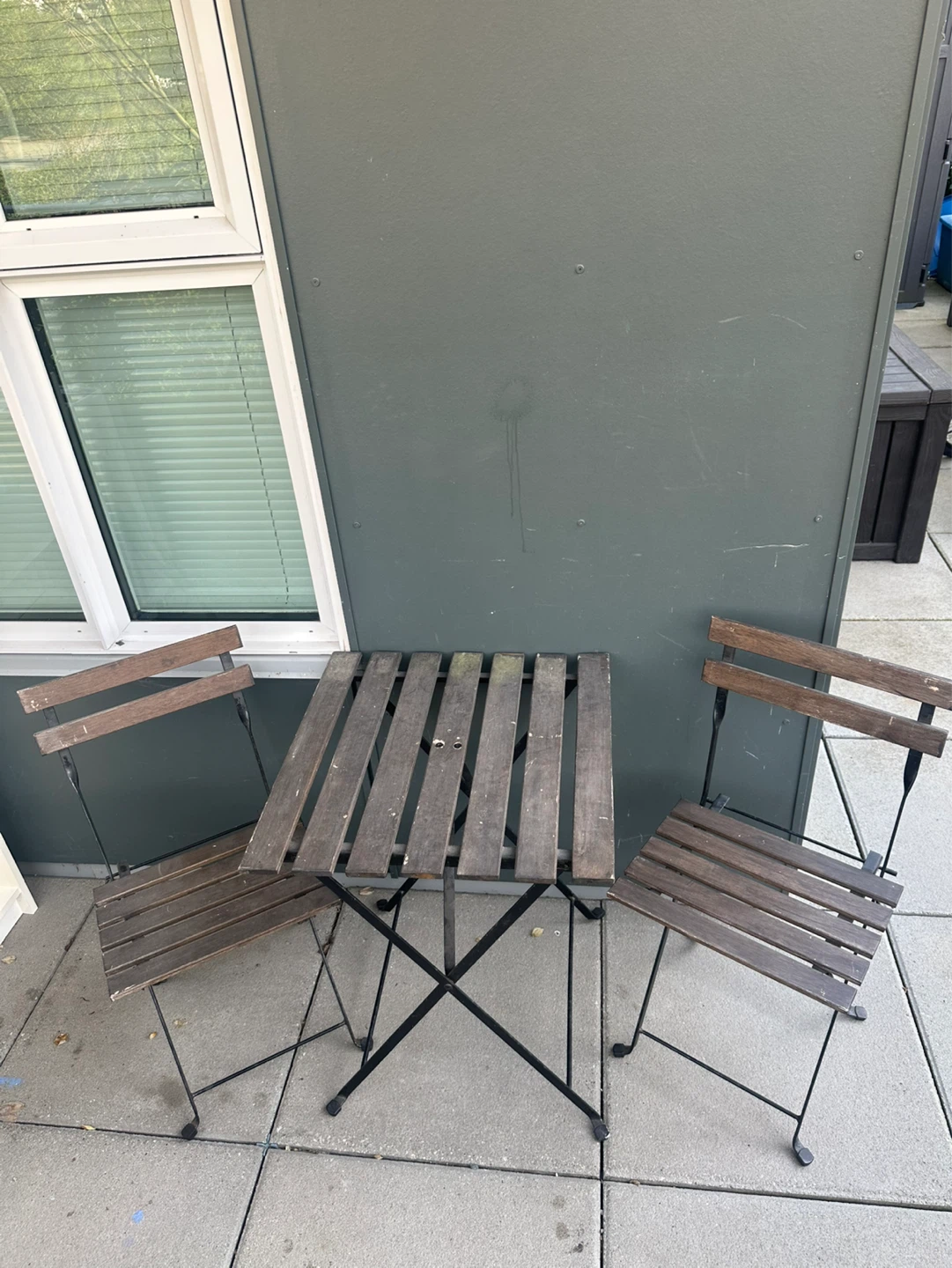 Patio table and 2 chairs