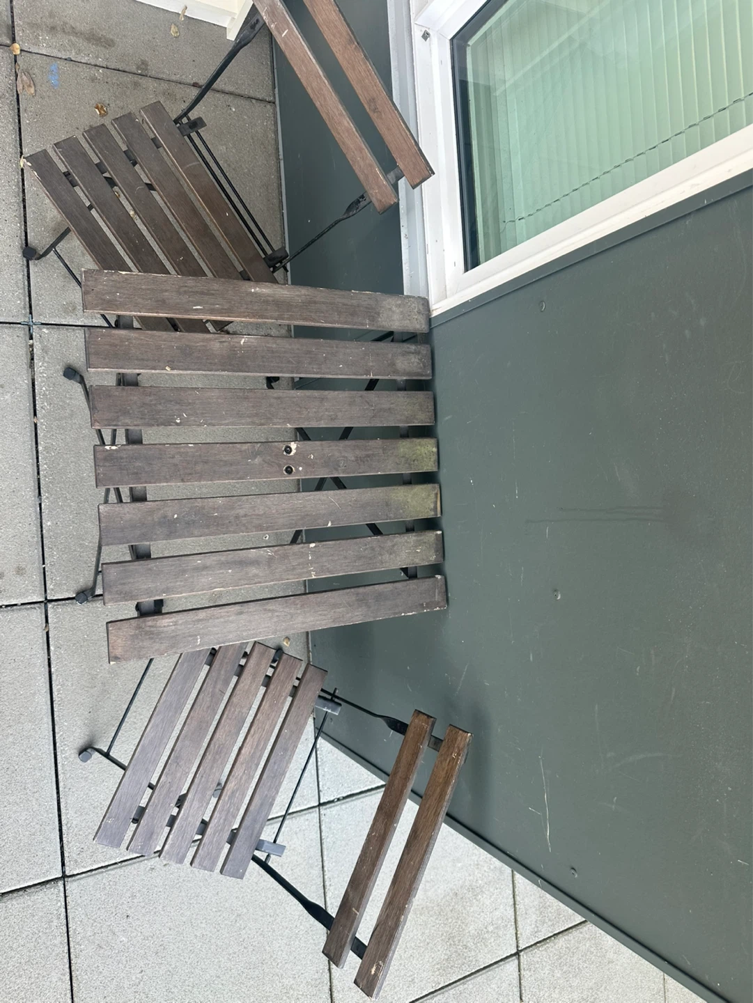 Patio table and 2 chairs - photo 3