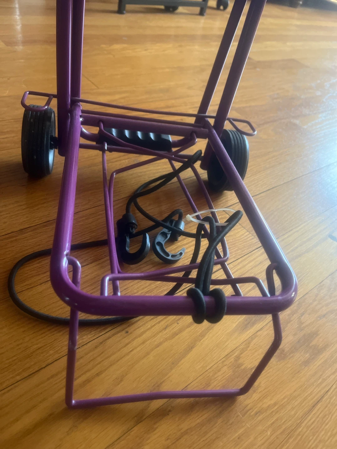 Purple Folding Utility Cart with Wheels - photo 2