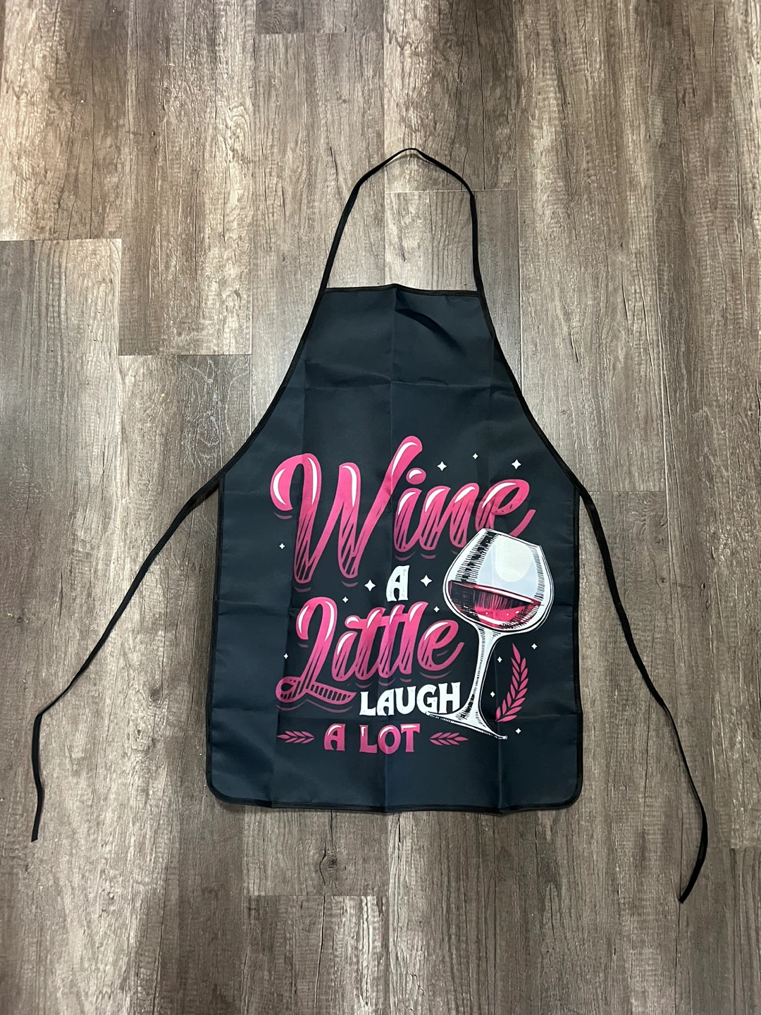Black Apron "Wine a Little, Laugh a Lot"