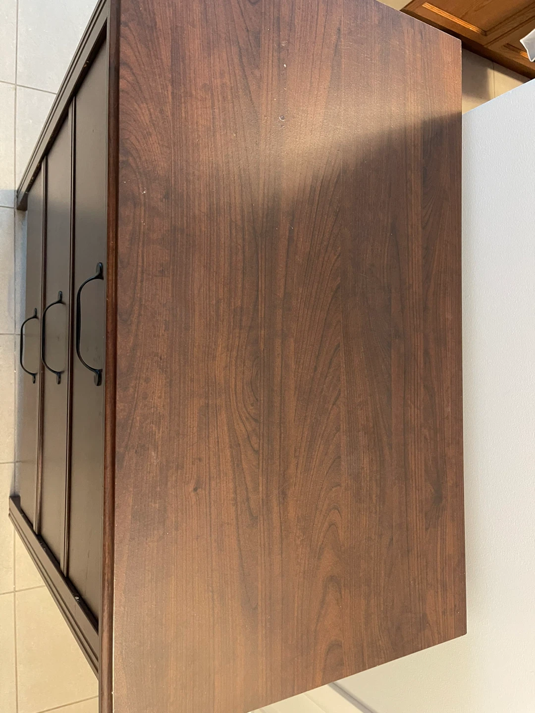 Dark Brown 3-Drawer Dresser - photo 2