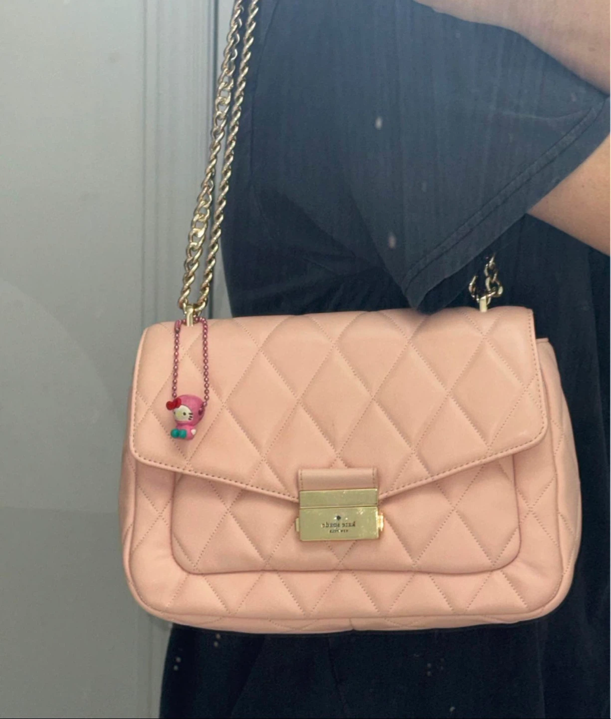 Kate Spade Pink Quilted Leather Shoulder Bag