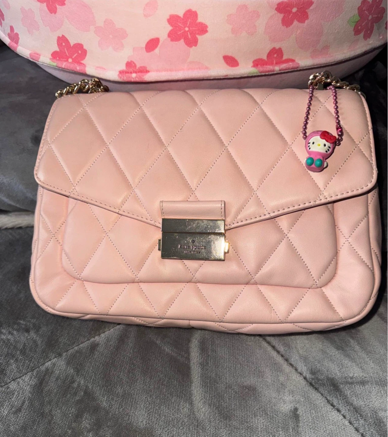 Kate Spade Pink Quilted Leather Shoulder Bag - photo 2
