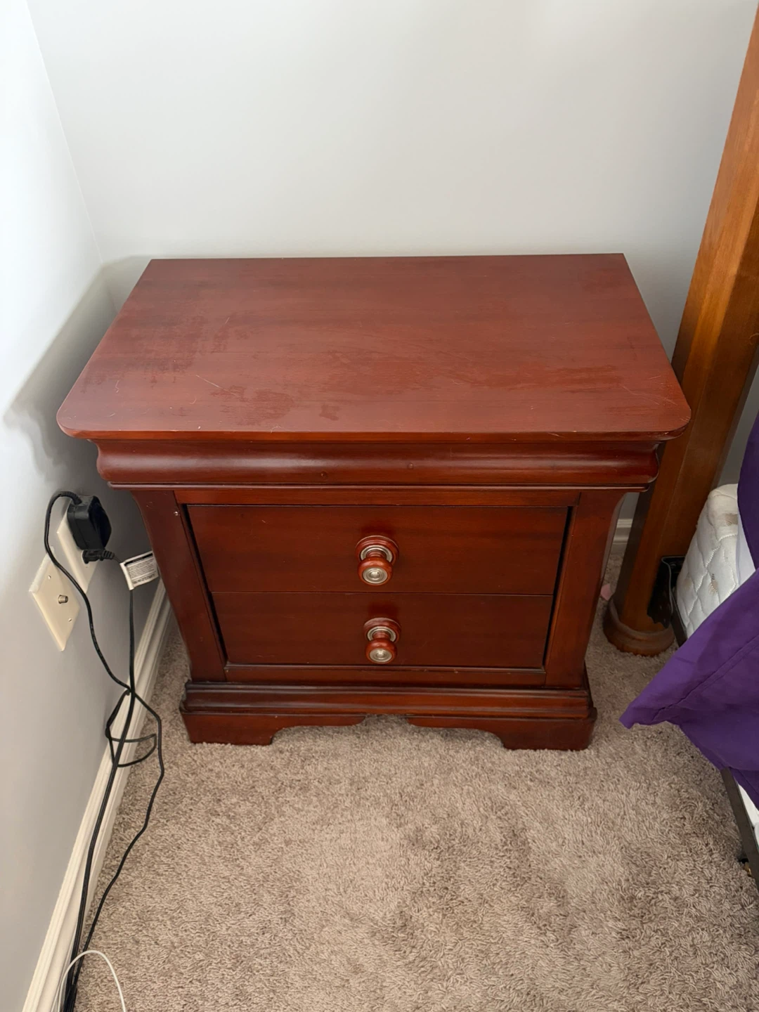 2 Wooden Dressers and 2 Nightstand Set - photo 2
