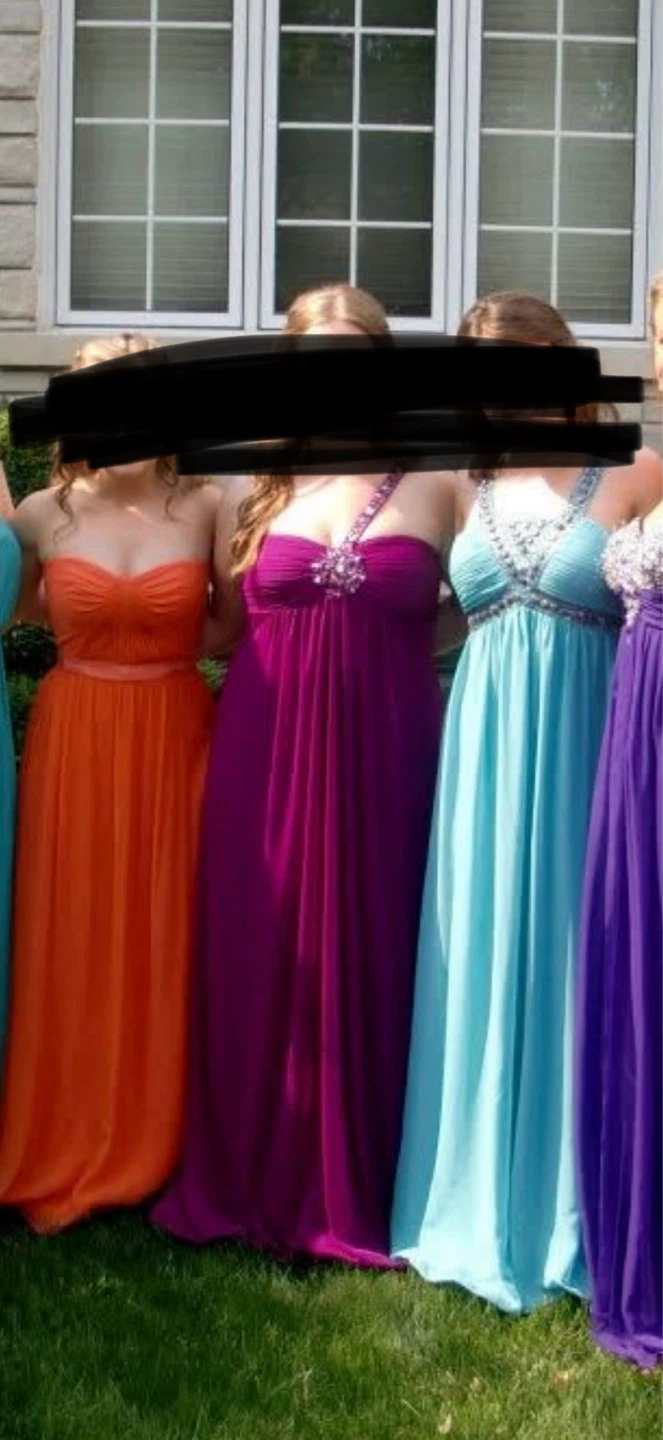 Purple Embellished dress - Melanie Lyne Size 14 - photo 4