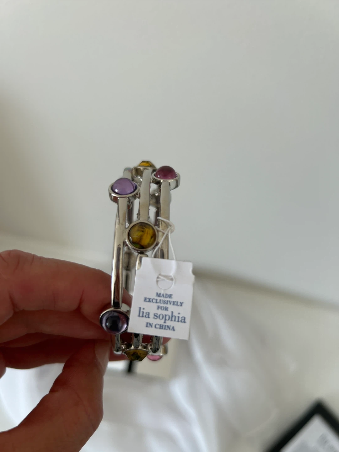 Lia Sophia Bangle Bracelet with Coloured Stones - photo 5