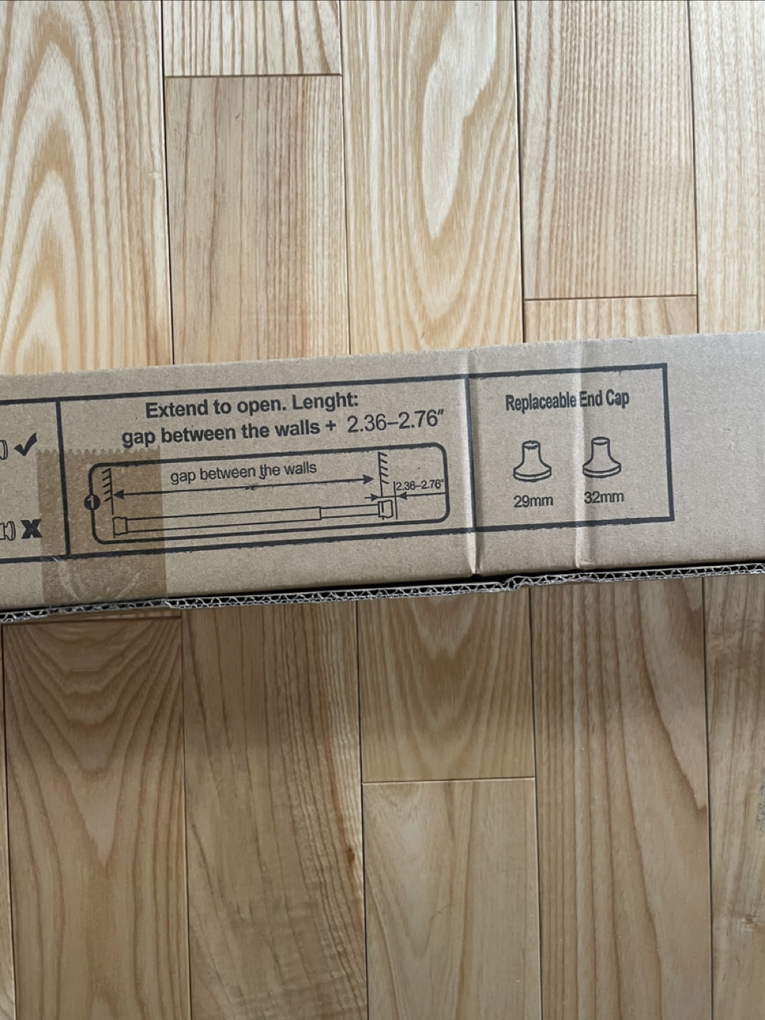 Spring Loaded Tension Rod - Adjustable 83 to 122 Inch - photo 2