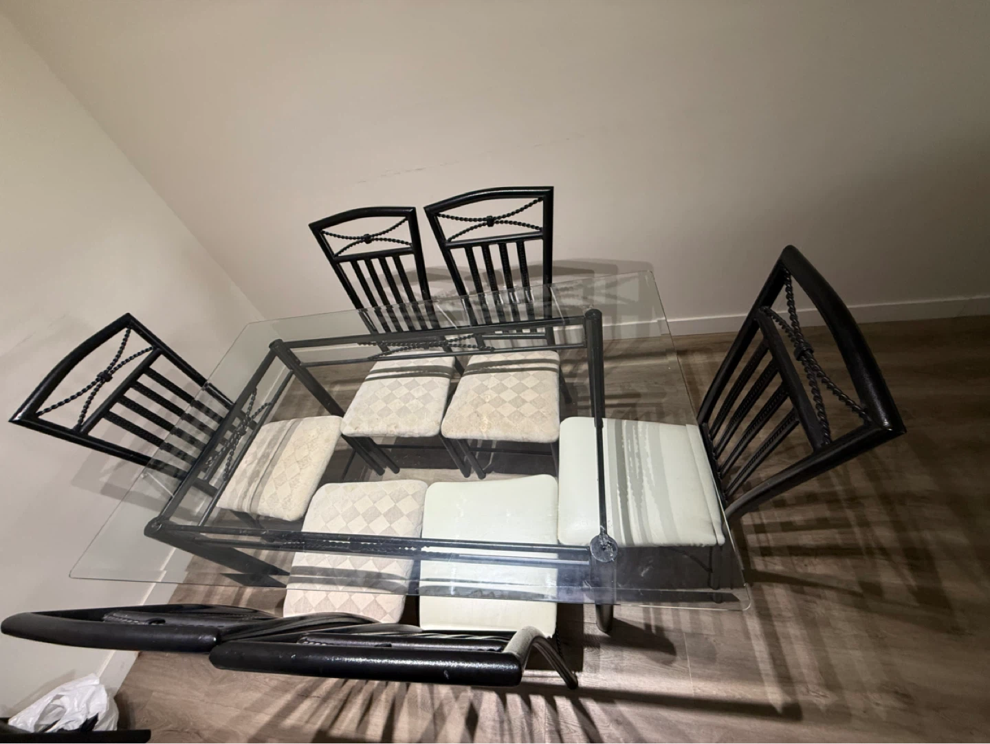 Glass Top Dining Table with 6 Chairs - photo 5