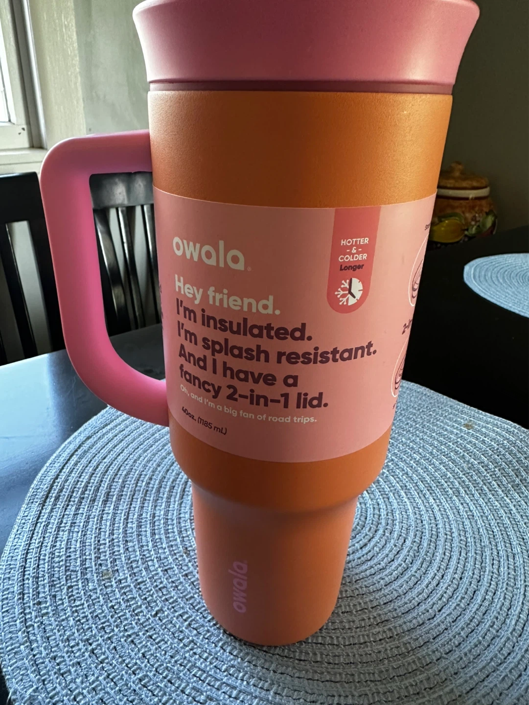 Owala Tumbler Insulated 40oz with 2-in-1 Lid
