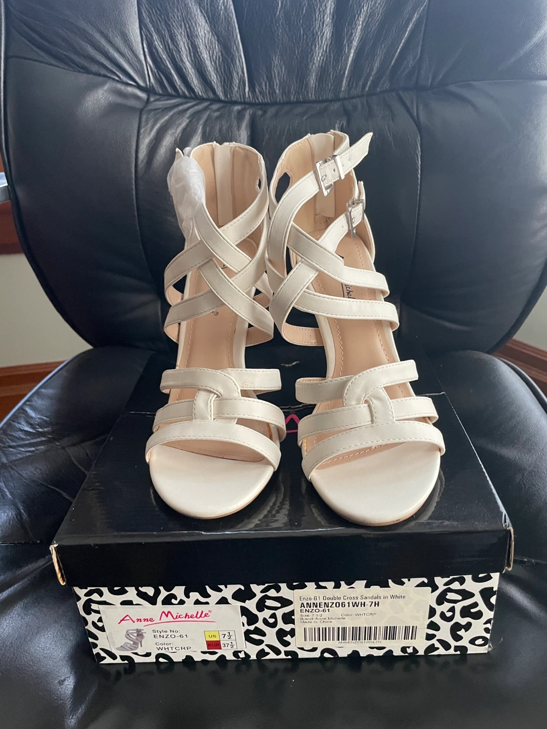 New white sandals