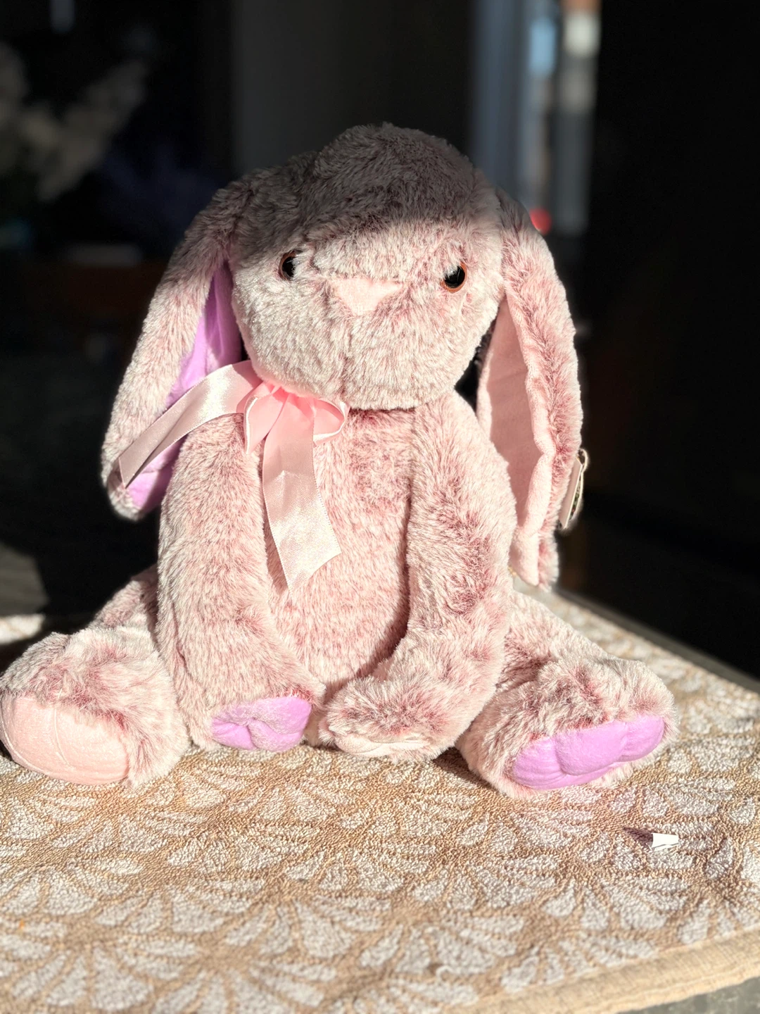 Pink Plush Bunny Stuffed Animal - photo 2