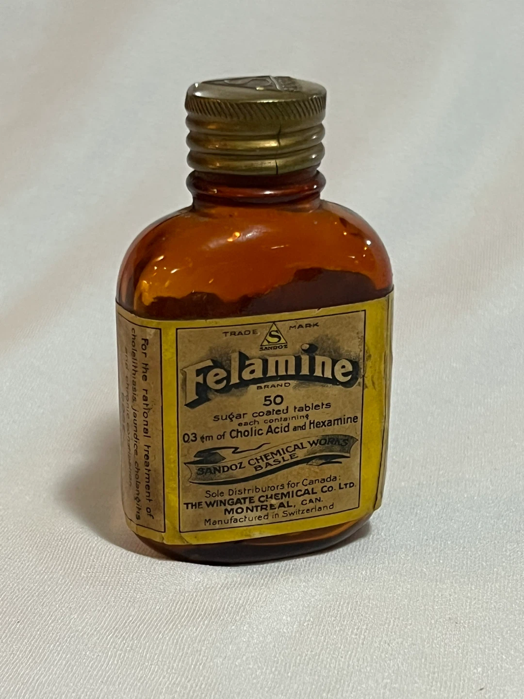 Antique Felamine Medicine Bottle - photo 2