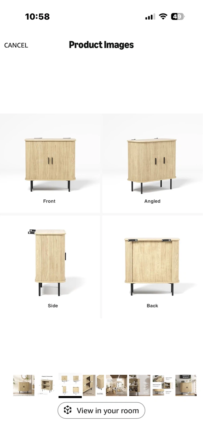 Tambour Sliding Door Cabinet - photo 2