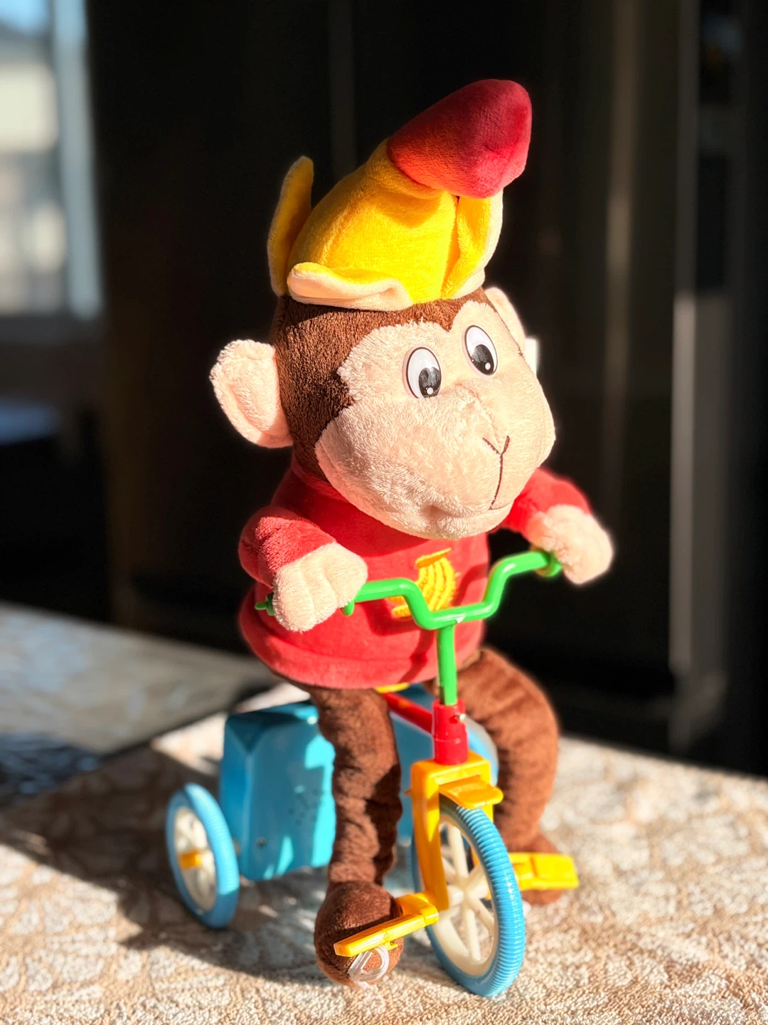Musical Monkey on Tricycle Toy