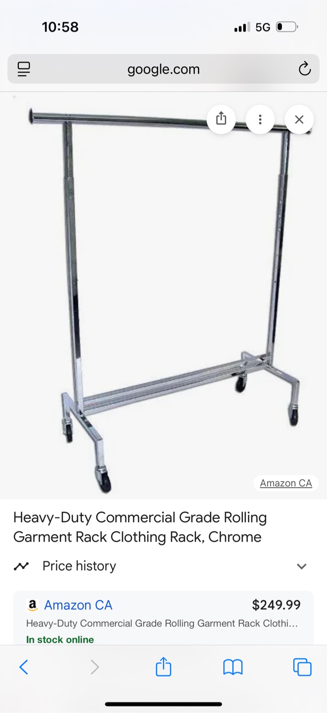 Commercial clothing rack, display tables, shelving unit