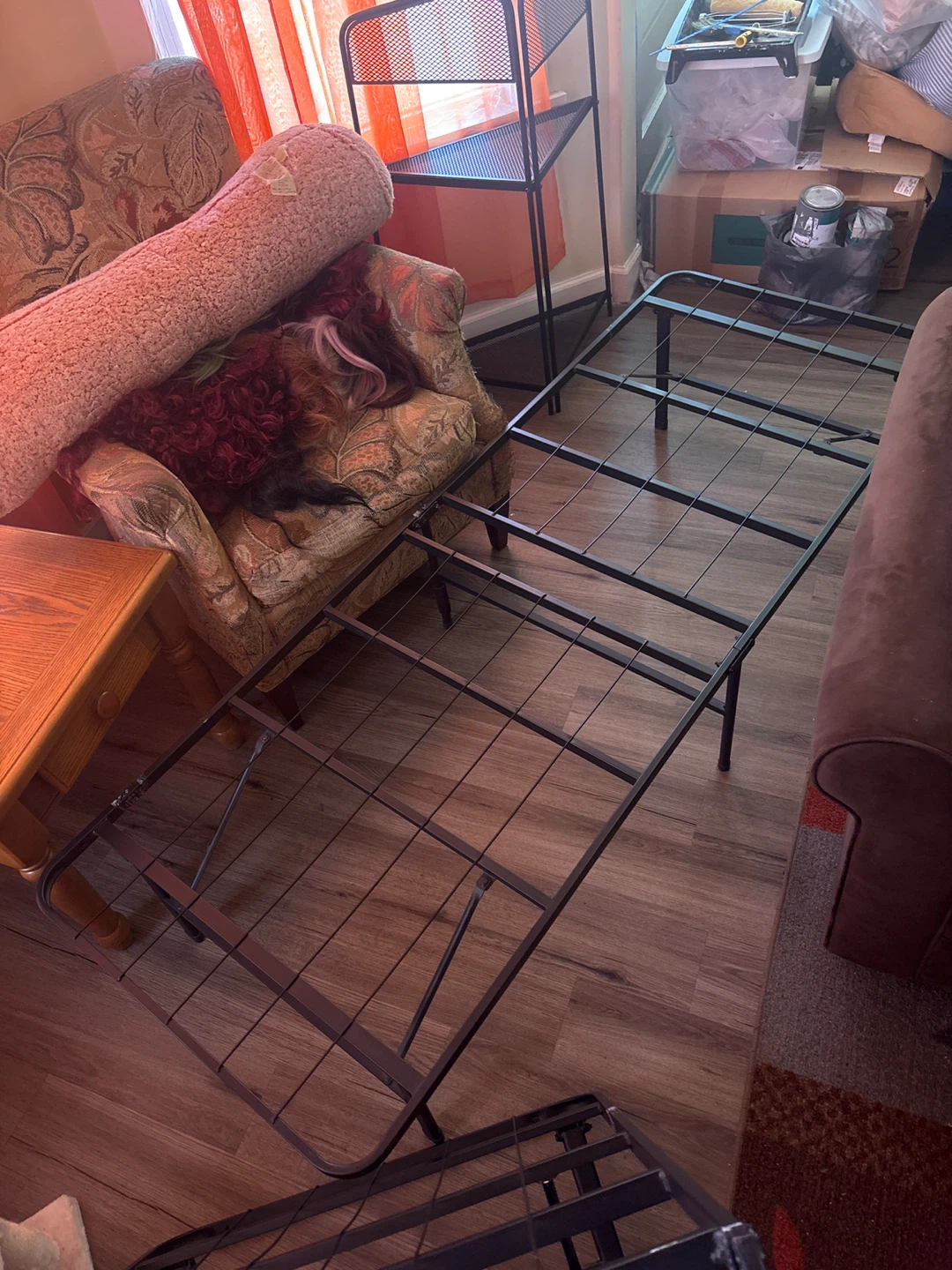 Folding Bed Frame Metal Twin