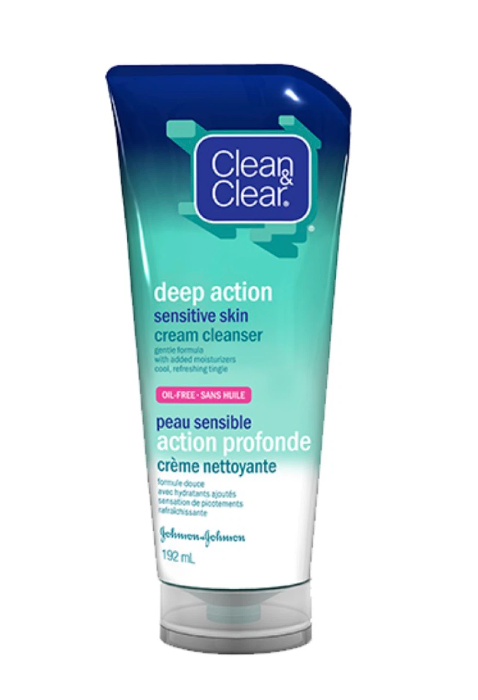Clean & Clear Deep Action Sensitive Skin Cream Cleanser 192 mL