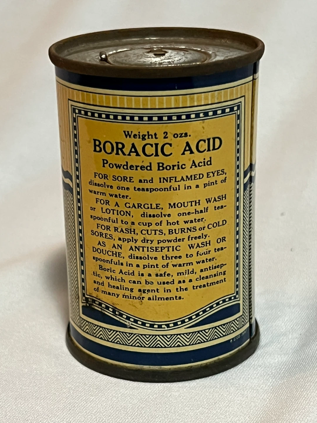 Antique Boracic Acid Tin - photo 3