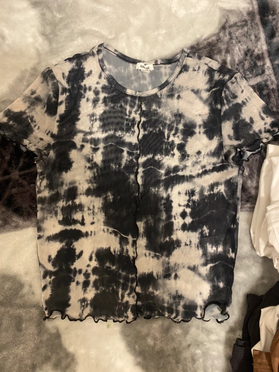 Garage Tie-Dye Mesh Top