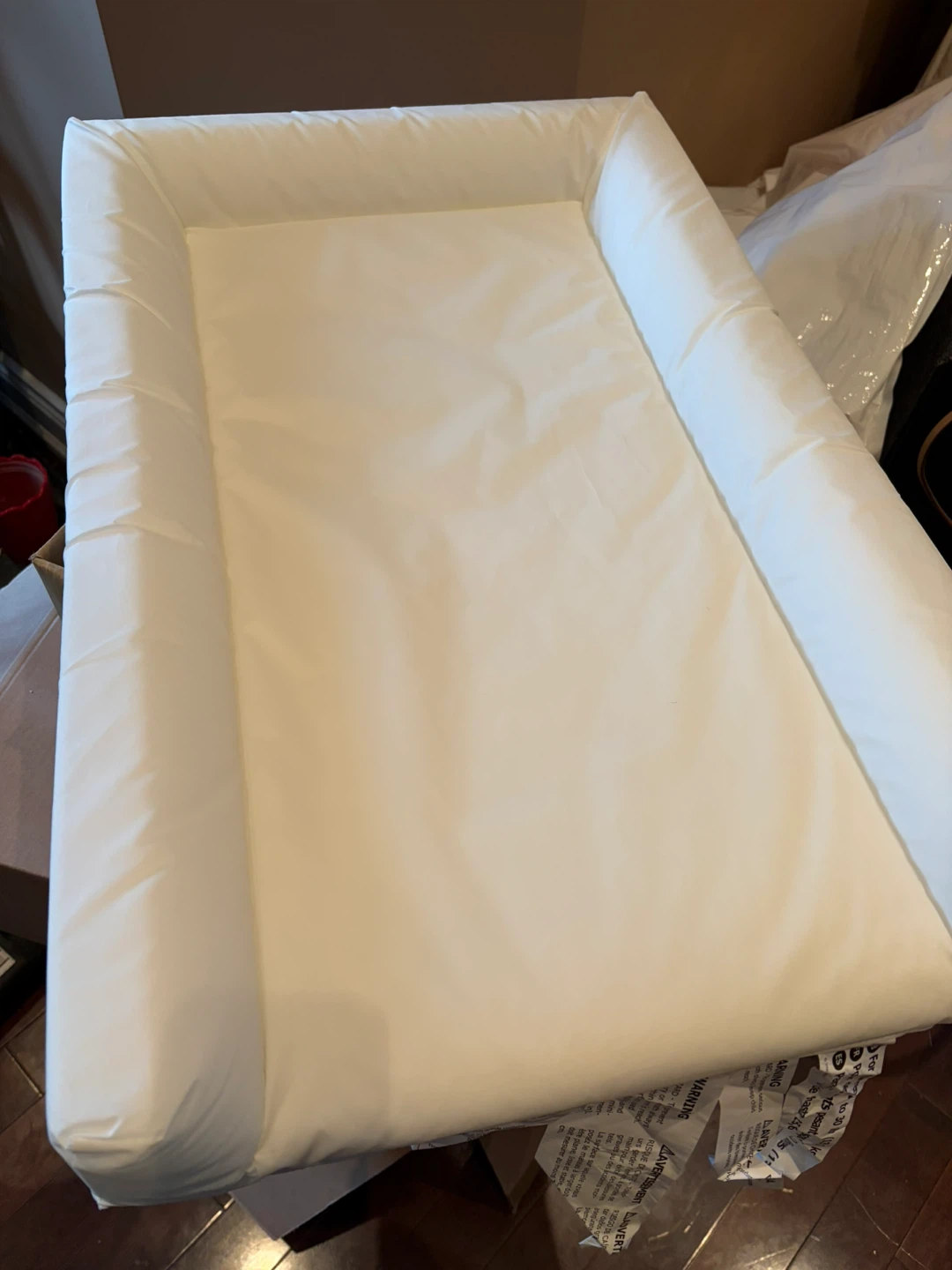 baby Changing Pad with its Pink Minky cover