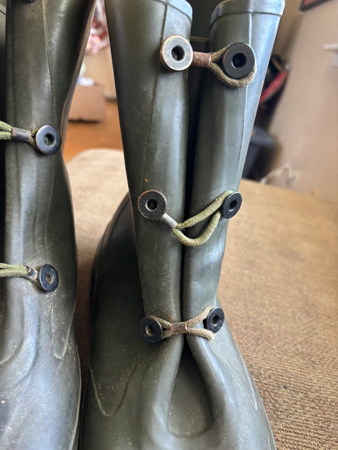 Green Rubber Boots 11 vintage - photo 4