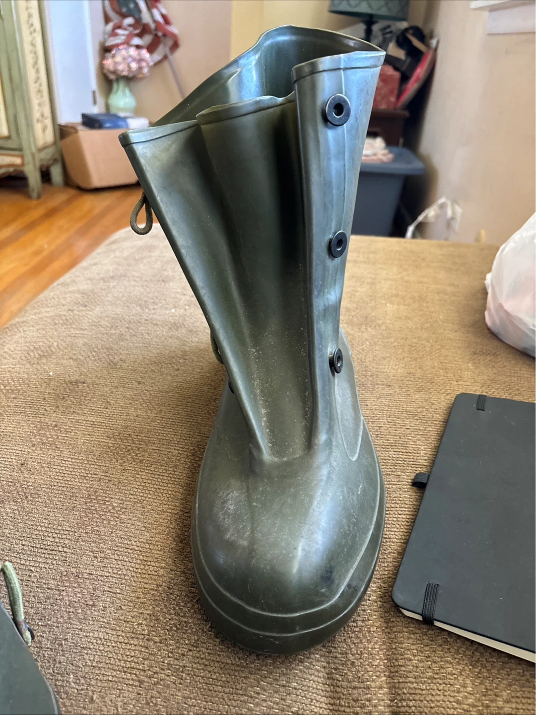 Green Rubber Boots 11 vintage - photo 3