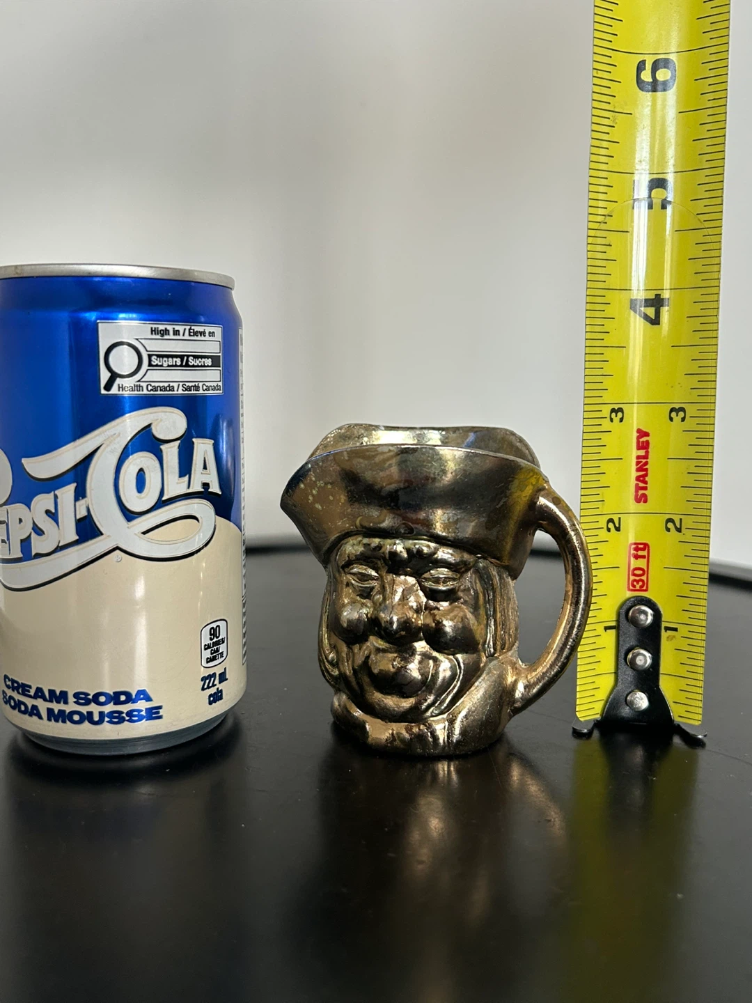 Vintage Metal Miniature Toby Jug - Made in England - photo 2