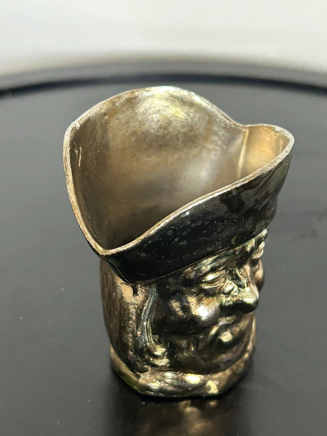 Vintage Metal Miniature Toby Jug - Made in England - photo 4